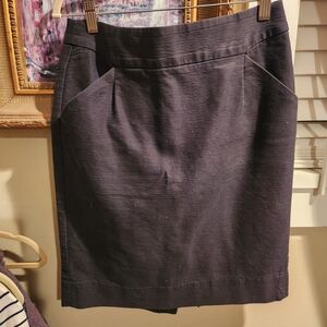 Screw pencil skirt Black